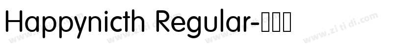 Happynicth Regular字体转换